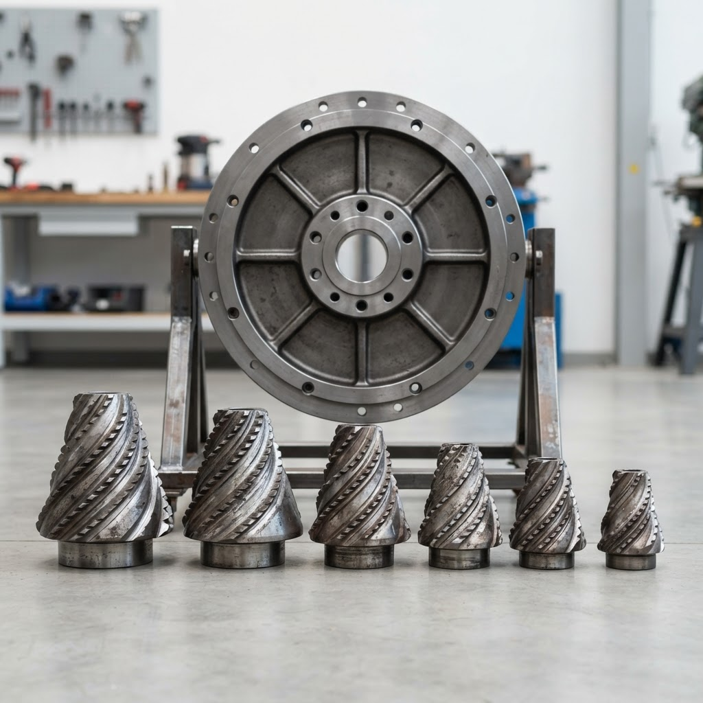 Conical grinding media